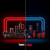 Bialetti Moka Express Stranger Things Ekspres do kawy na 6 filiżanek, przycisk muzyczny z funkcją ładowania USB-C, nie nadaje się do płyt indukcyjnych, 6 filiżanek (270 ml), czarny