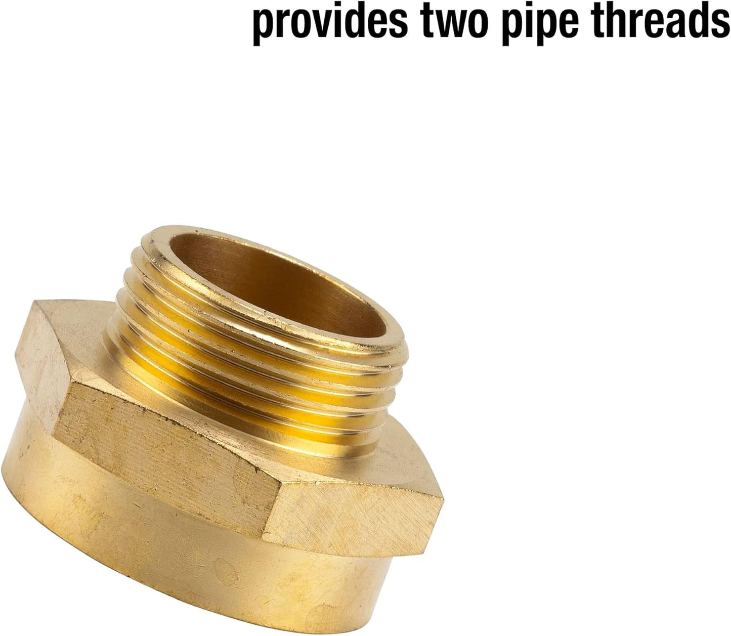 Gardena Mosiężna złączka redukcyjna z gwintem: Mosiężna złączka do gwintowanego reduktora, np. do pomp, gwint zewnętrzny 33,3 mm (G 1 cal) / gwint wewnętrzny 42 mm (G 1 1/4 cala) (7266-20)