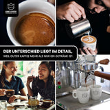 KING'S COFFEE - BLACK EDITION - 1 kg Intensywnie kremowa kawa ziarnista - Kawa o niskiej kwasowości - Kawa palona w małych partiach z Włoch - Mocna arabika w ziarnach espresso (mieszanka) do ekspresów w pełni automatycznych i z kolbą