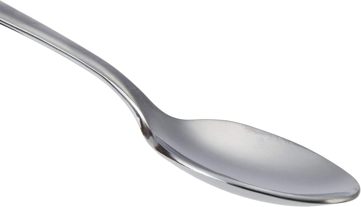 Łyżeczka do kawy ze stali nierdzewnej, zaokrąglona krawędź, opakowanie 12 szt., kuchnia Silver Naty Shop