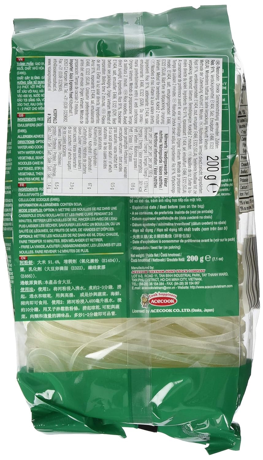 ACECOOK - LUB MAKARON RYŻOWY - (1 X 200 GR)