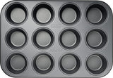 Zenker 12Er Muffinform Energy, Premium-Backform, Für Köstliche Kuchen, Verkürzt Die Backzeit Um Bis Zu 20% (Farbe: Silber/Anthrazit), Menge: 1 Stück, Hellgrau Und Dunkelgrau Formy i blachy do pieczenia Naty Shop