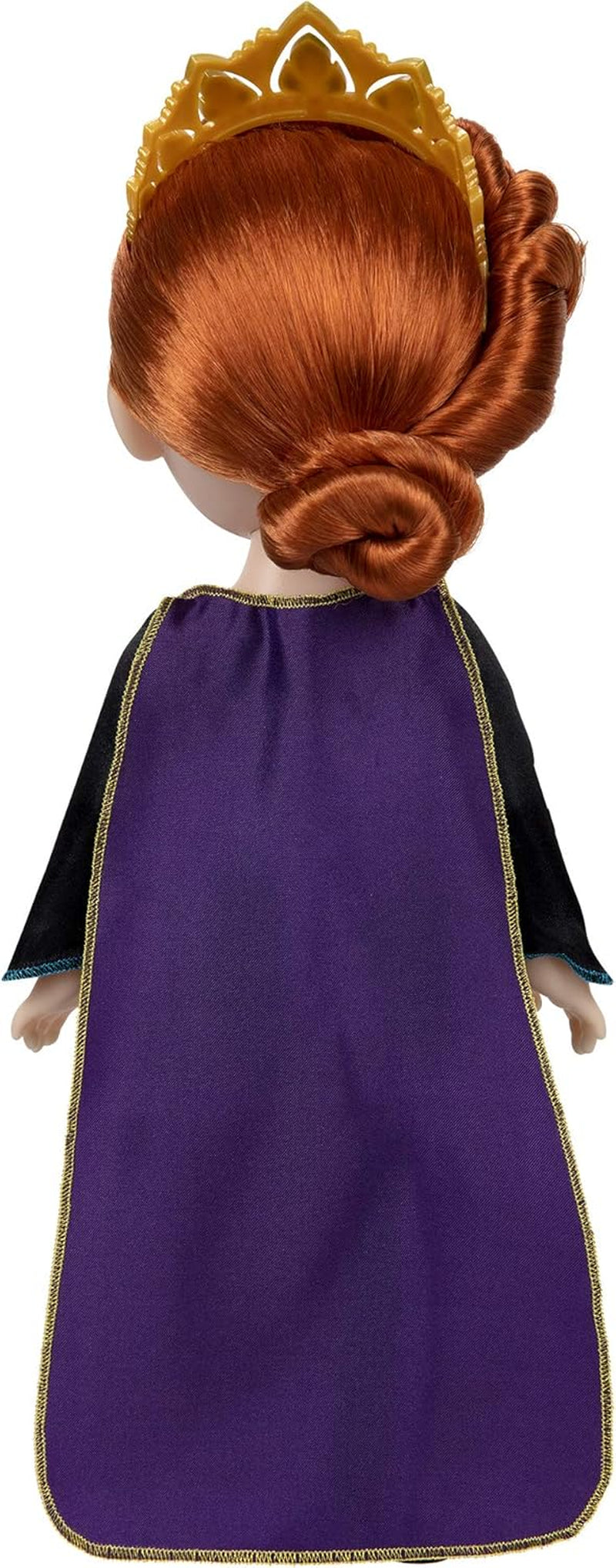 Disney Frozen 2 Anna Doll – ruchoma lalka o wysokości 35 cm w kultowej modnej sukience z herbem Arendelle i tiarą dla dodatkowej zabawy, dla dziewczynek w wieku 3 lat i starszych