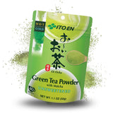 ITO EN Oi Ocha Zielona herbata instant w proszku z matchą - Niesłodzona zielona herbata matcha z Japonii - 1 x 32 g
