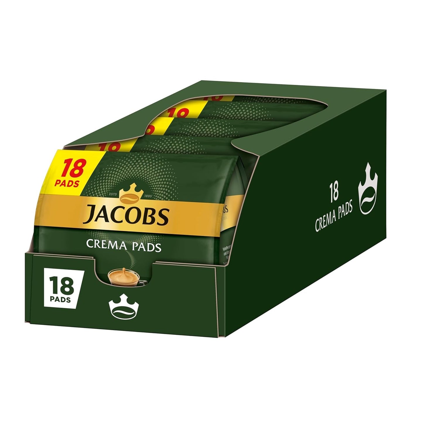 Jacobs Pads Cream, podkładki kompatybilne z Senseo, 5 x 18 Getränke, 90 sztuk Kaffeepads