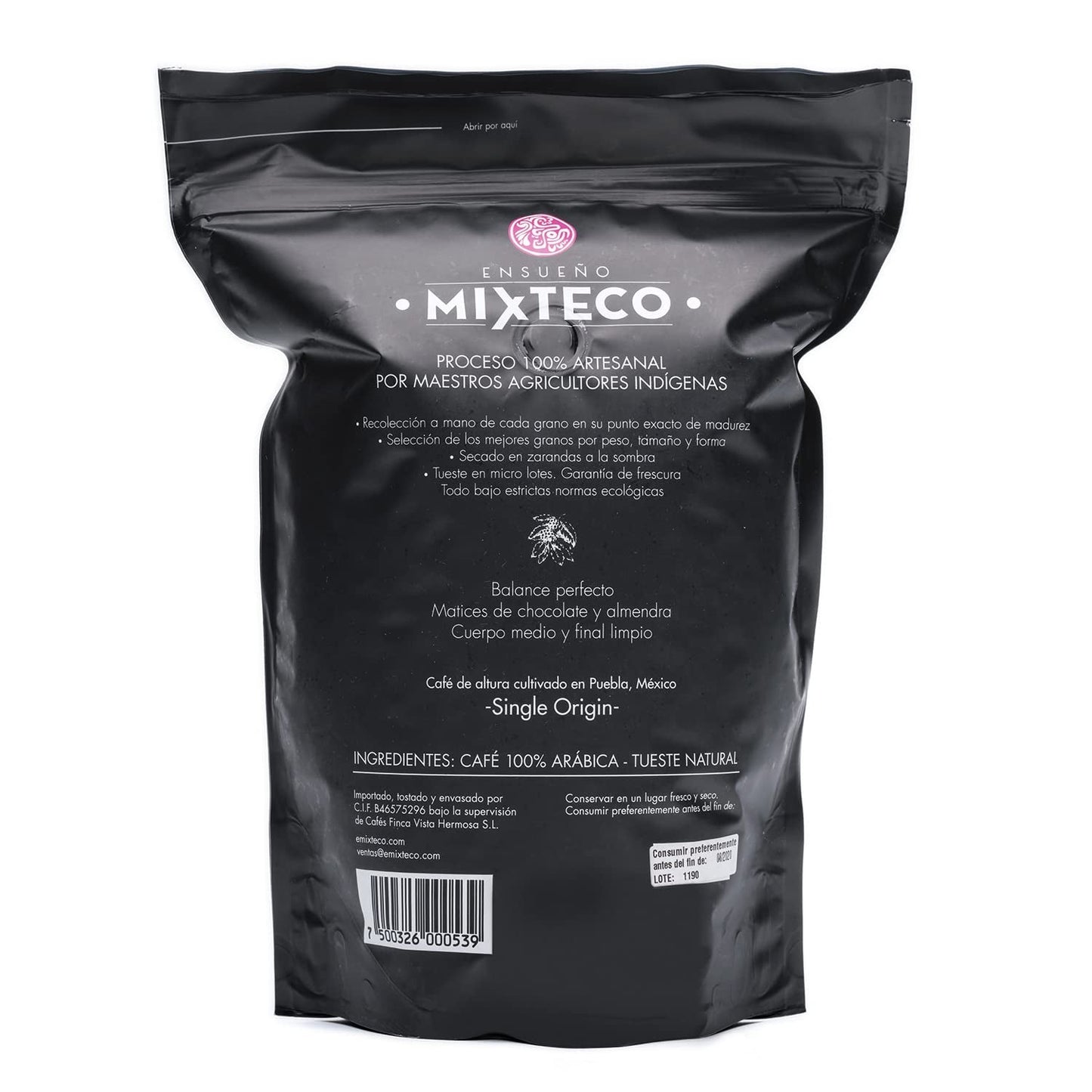 Palone ziarna kawy Arabica | 500 g z nutą kakao i migdałów | Z tradycyjnej palarni kawy | Delikatny smak