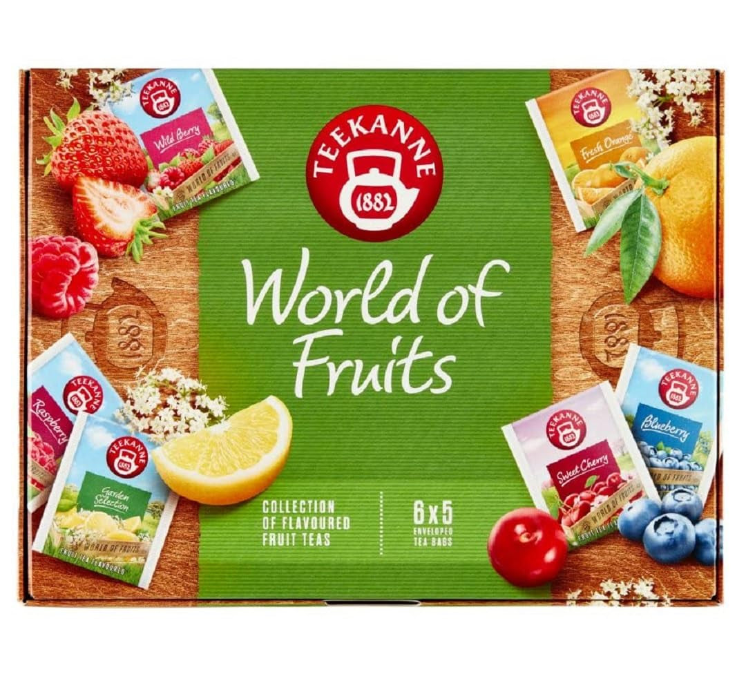 Teekanne World of Fruits Pudełko na herbatę owocową 6 smaków 5 torebek herbaty