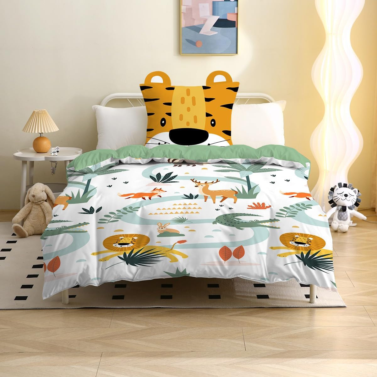 Pościel z mikrofibry 3D, zwierzęta, unisex Pościel - dziecięca Naty Shop