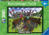 Puzzle Ravensburger dla dzieci 13334 - Minecraft Cutaway - 300 elementów Minecraft XXL puzzle dla dzieci powyżej 9 lat Puzzle Naty Shop Single