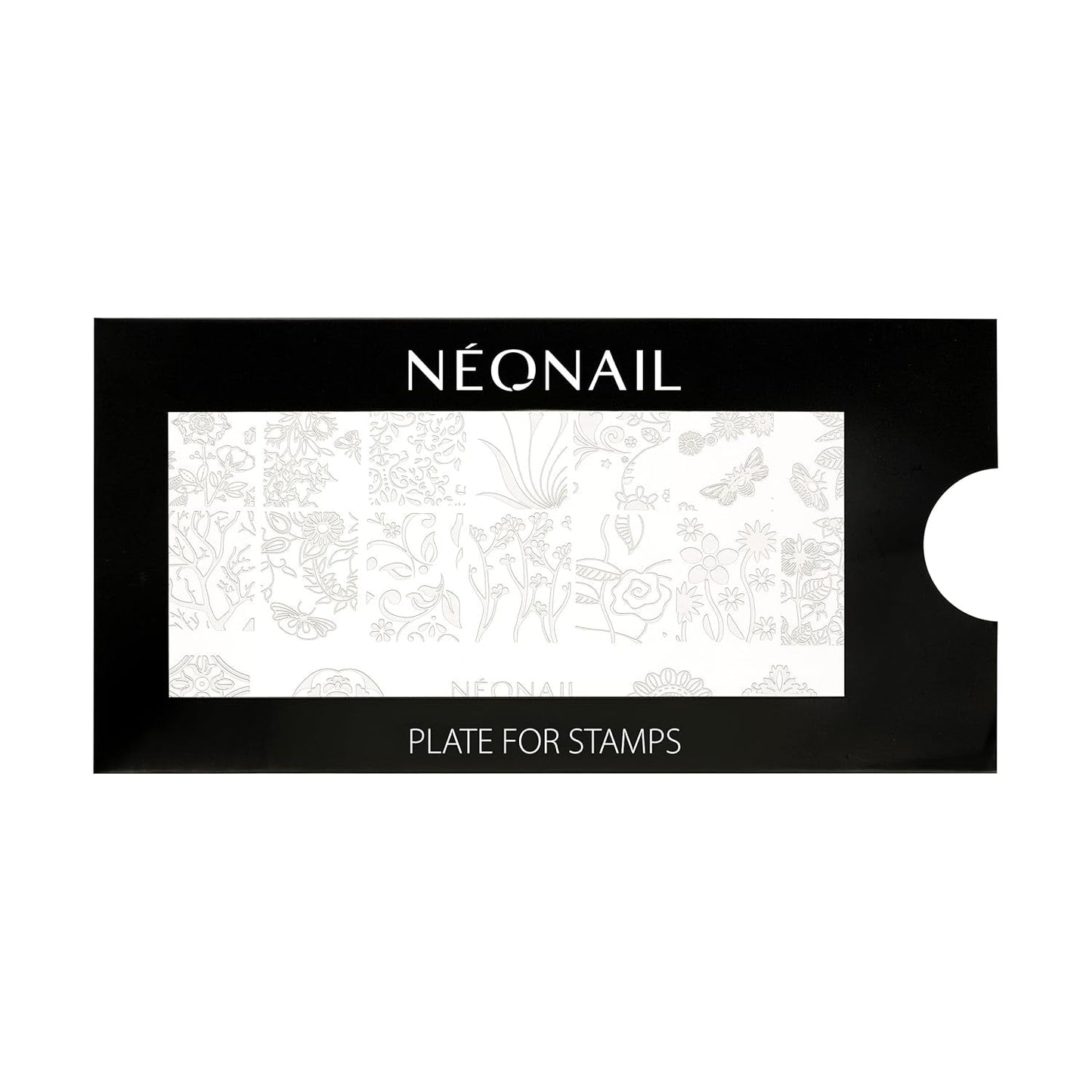 NÉONAIL Nagel Stempel Mit Schaber - Nägel Selber Machen - Stempel do zdobienia paznokci - Nageldesign Für Nagel Schablone - French Nails Stempel - Silikon Nagelstempel