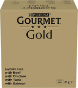 Mokra karma dla kotów Gourmet Gold Refined Ragout, mieszanka różnych produktów, opakowanie 96 szt. (96 x 85 g)