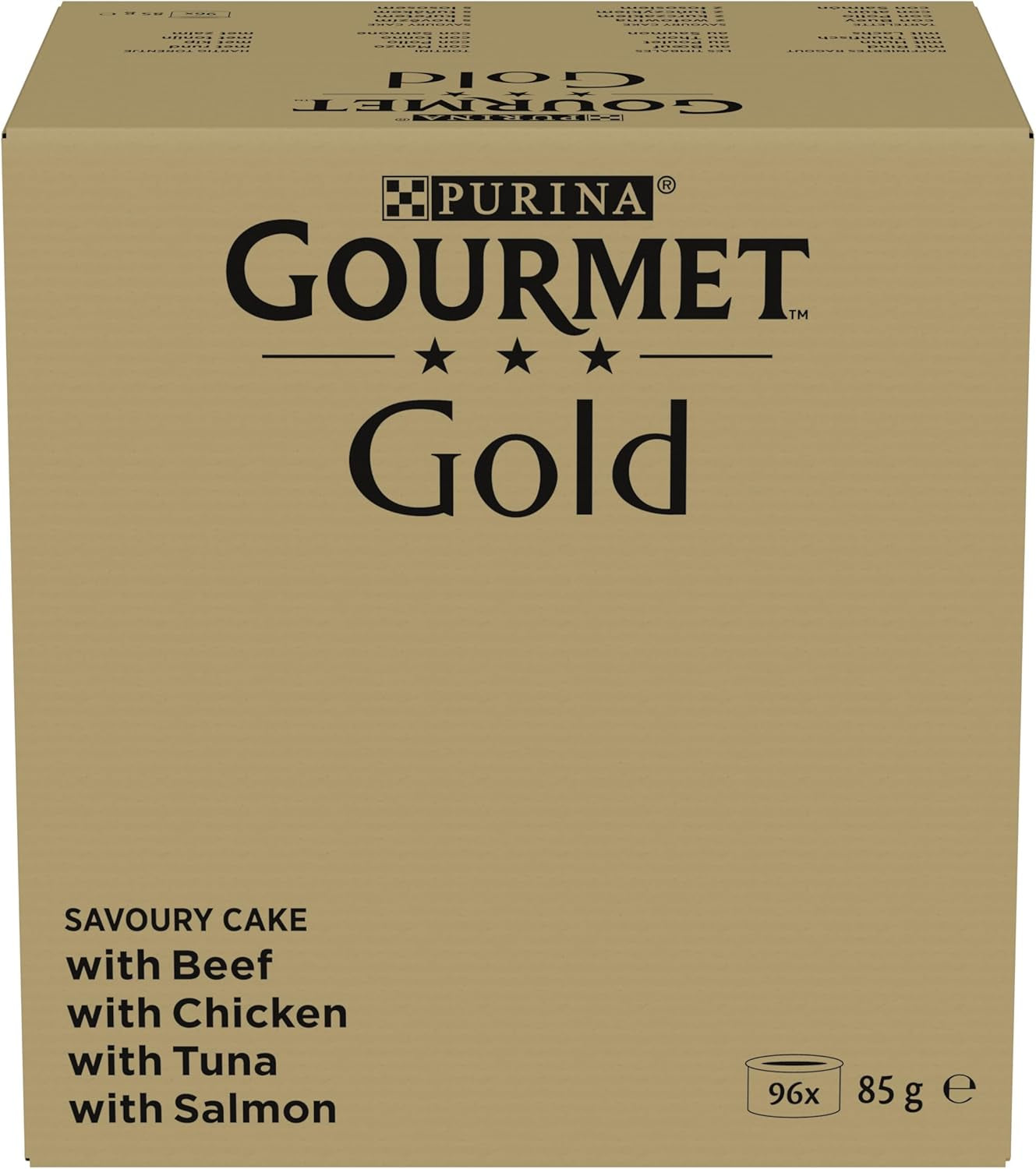 Mokra karma dla kotów Gourmet Gold Refined Ragout, mieszanka różnych produktów, opakowanie 96 szt. (96 x 85 g)