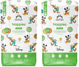 Marka Amazon: pieluszki Mama Bear Disney Ultra Dry, rozmiar 3 (4–9 kg) – pudełko miesięczne, białe, 172 szt. (2 opakowania po 86 szt.)