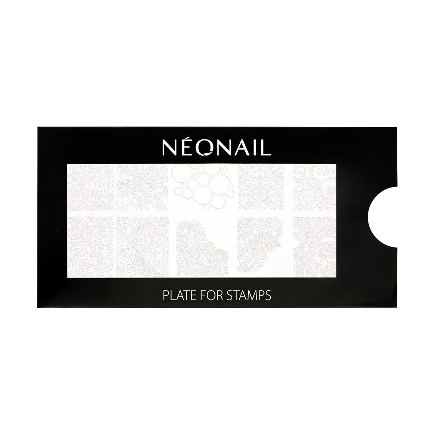 NÉONAIL Nagel Stempel Mit Schaber - Nägel Selber Machen - Stempel do zdobienia paznokci - Nageldesign Für Nagel Schablone - French Nails Stempel - Silikon Nagelstempel