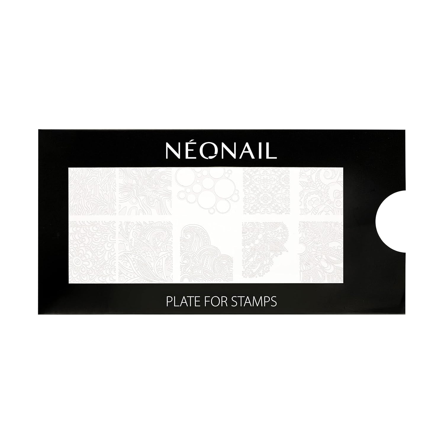 NÉONAIL Nagel Stempel Mit Schaber - Nägel Selber Machen - Stempel do zdobienia paznokci - Nageldesign Für Nagel Schablone - French Nails Stempel - Silikon Nagelstempel