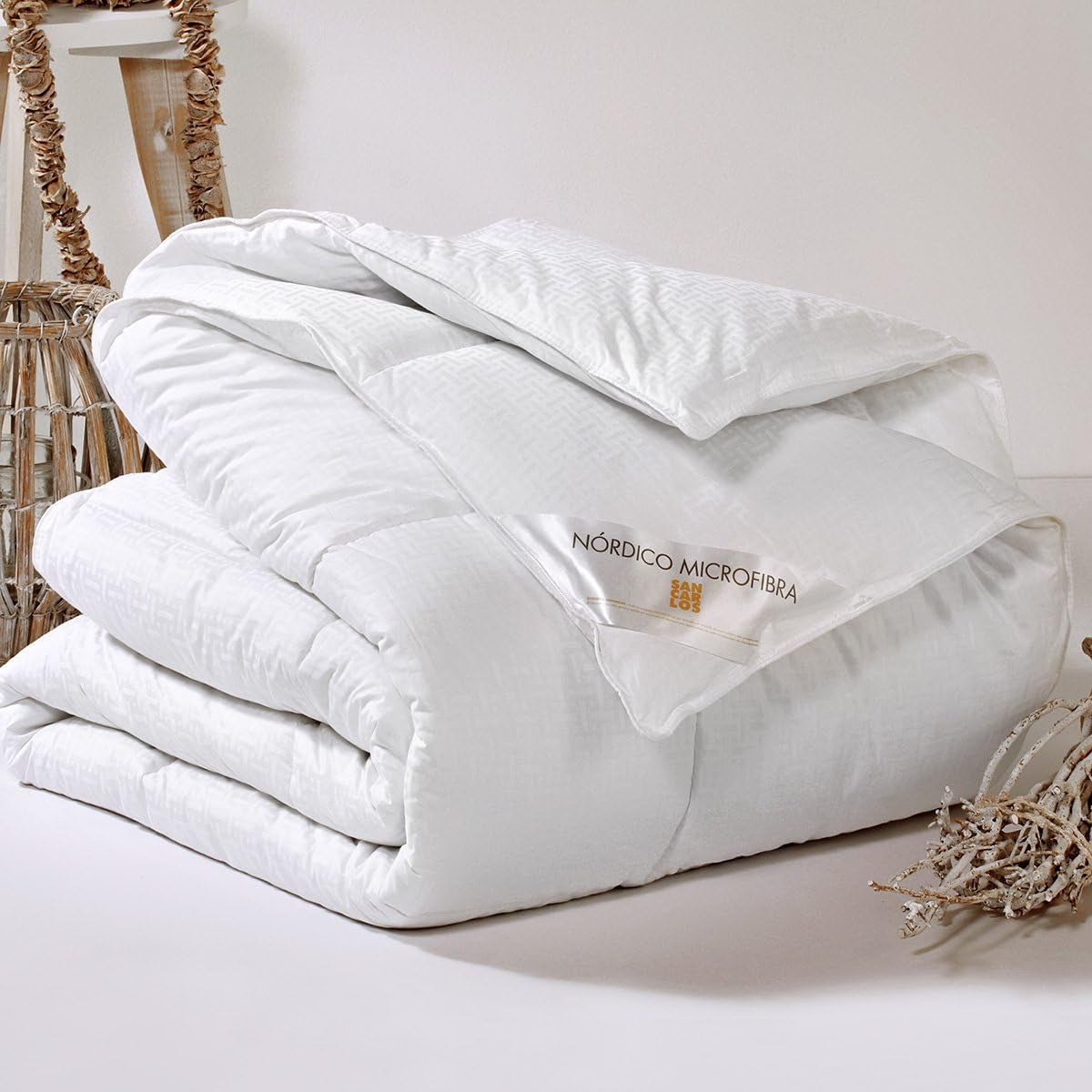 Kołdra San Carlos Ibón, biała Para Cama De 135 Biała Kołdry i kołdry Naty Shop