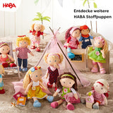 Miękka lalka HABA Annelie - Miękka lalka z ułożonymi włosami - Z wymiennymi ubrankami - Od 18 miesięcy - 30 cm - Można prać - 1302108001