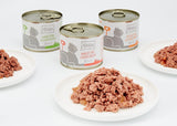 MjAMjAM - Mokra karma premium dla kotów - Pakiet mieszany I - Kurczak, Wołowina, Serca 6 Pakietów (6 x 200g), Bez Zbóż z Dodatkowym Mięsem