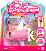 Mini BarbieLand Zestawy lalek Barbie i pojazdów zabawkowych, lalka 1,5 cala i kultowy pojazd-niespodzianka zmieniająca kolor, HYF40