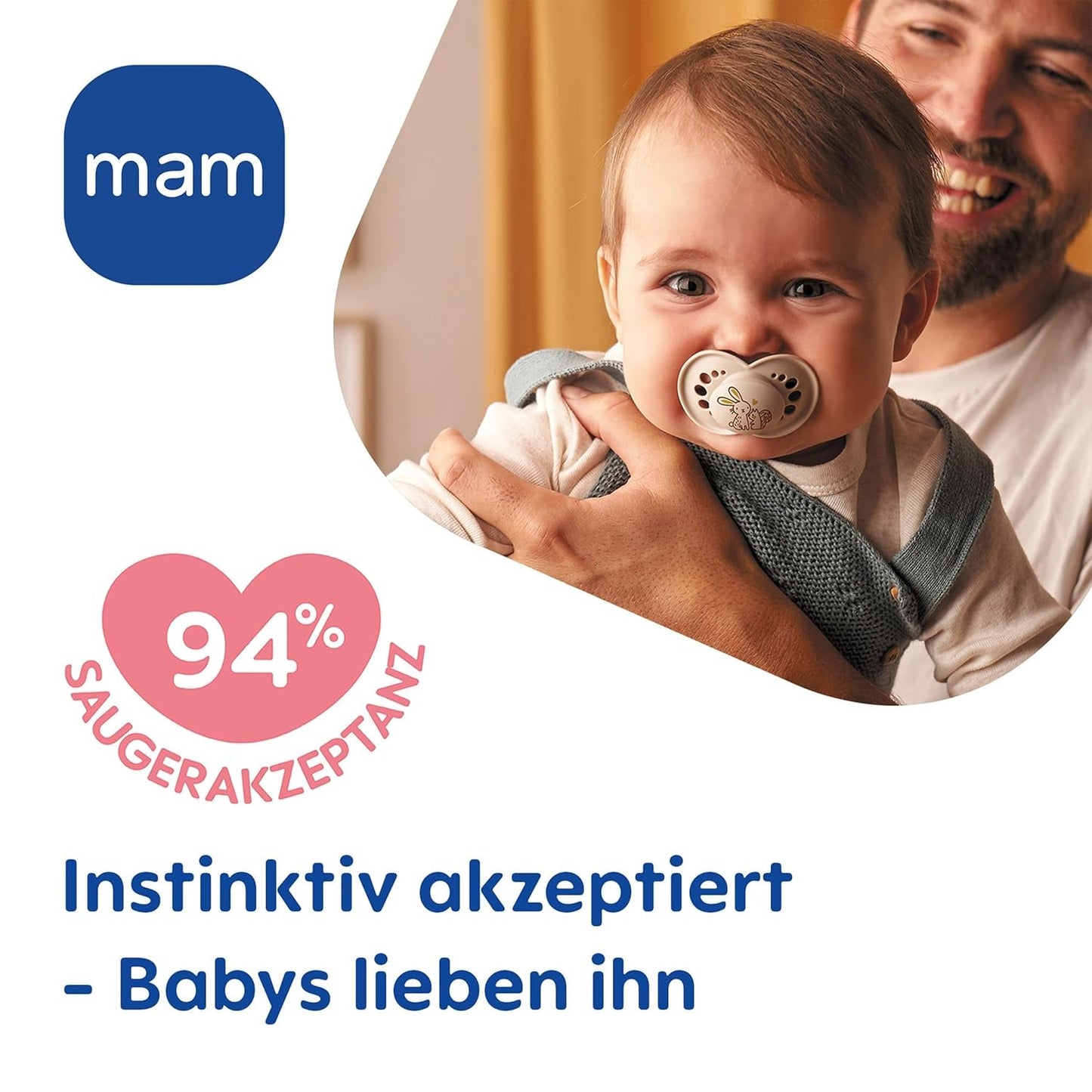 MAM Original smoczki, 2 sztuki, przyjazne dla zębów smoczki dla niemowląt, wykonane z materiałów zrównoważonych i bioregenerowalnych, smoczki silikonowe MAM SkinSoft, z pudełkiem na smoczek, 6-16 miesięcy, zielony/beżowy