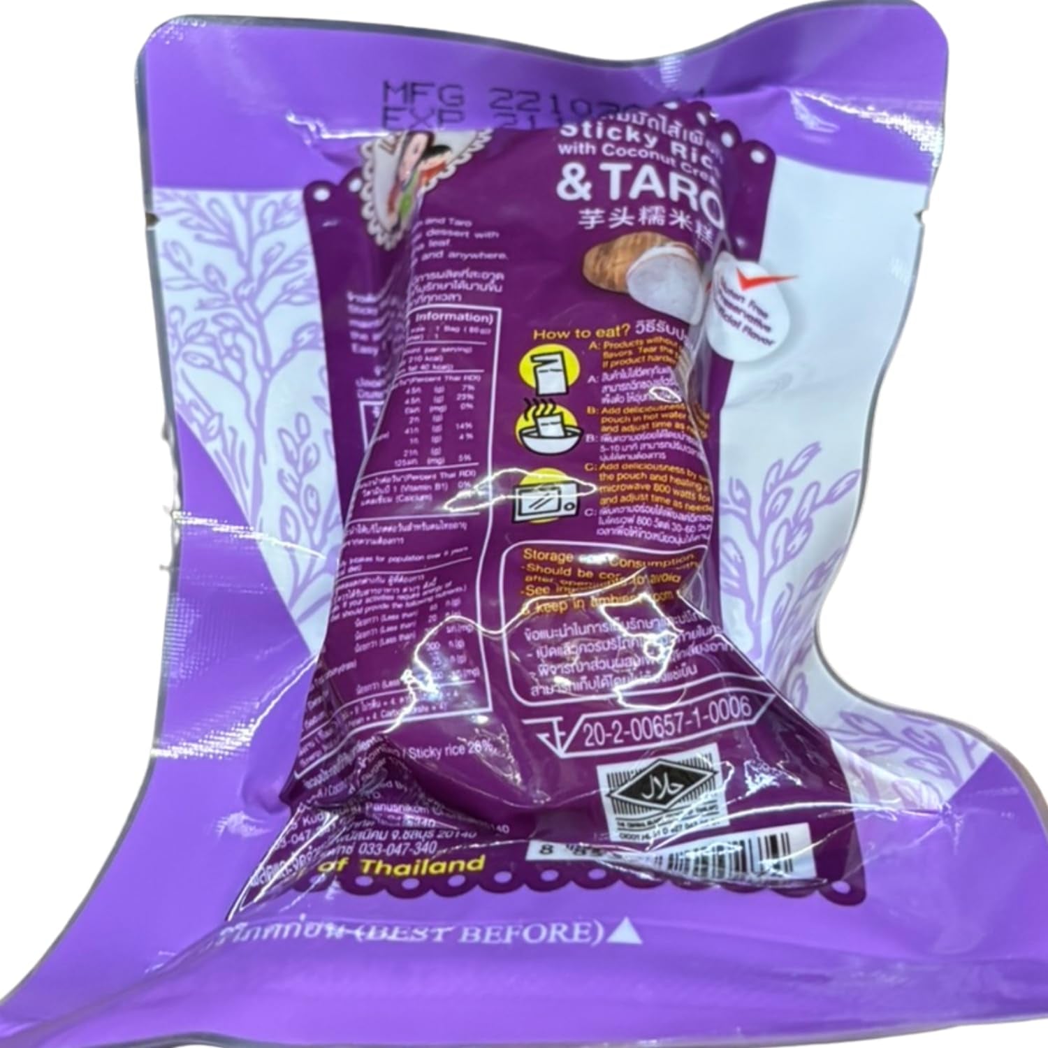 - Kleisty ryż z kokosem i taro - (1 x 80 g)
