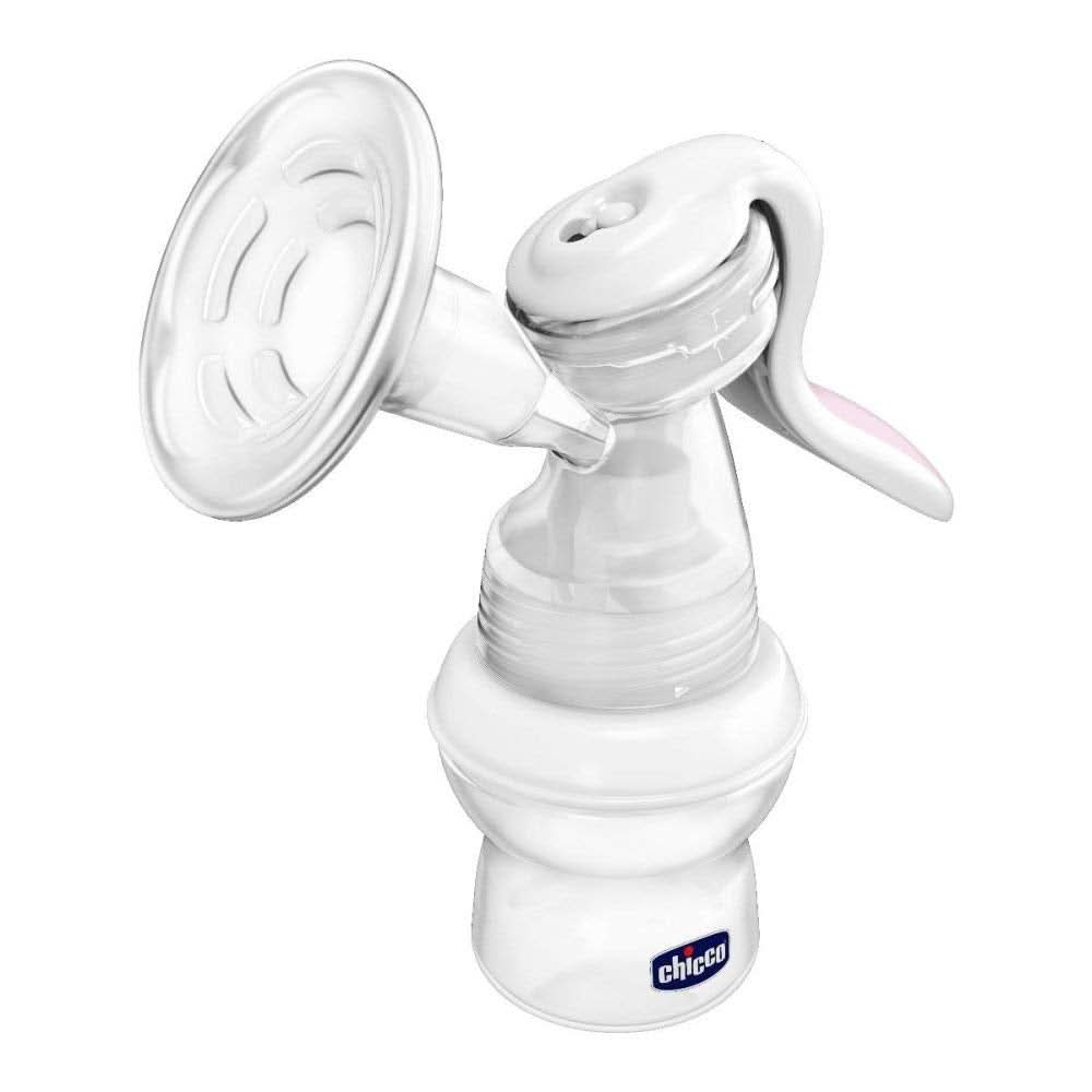 Ręczny laktator Chicco Natural Feeling z zakrzywionym smoczkiem i hermetyczną nakrętką zmienia się w butelkę dla niemowląt - 150 ml Żywność i akcesoria do karmienia piersią Sklep Bebe Naty