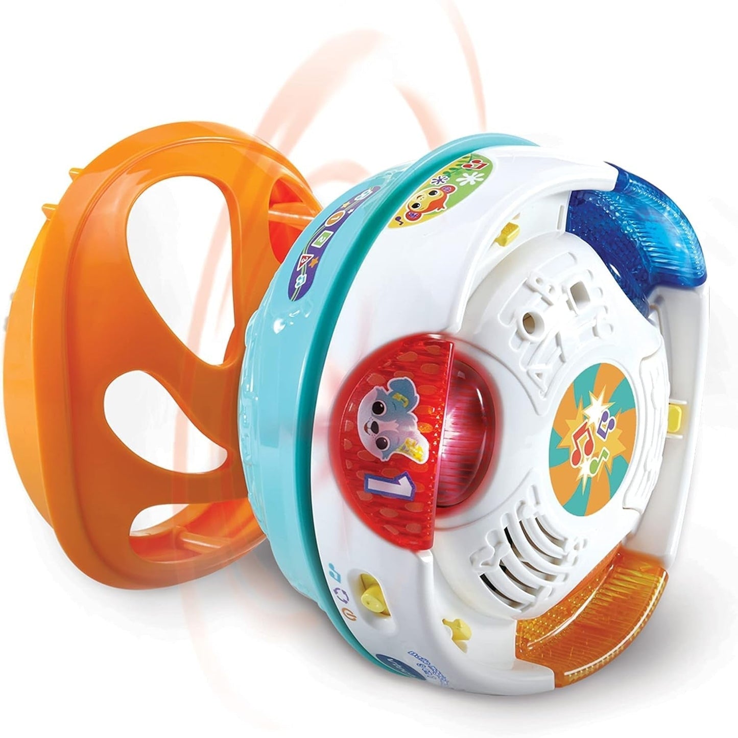 Vtech Baby 3 w 1 magiczna piłka muzyczna samobieżne odtwarzanie muzyki interaktywna zabawka dla dzieci 9-36 miesięcy kolorowe zabawki dla dzieci Naty Shop
