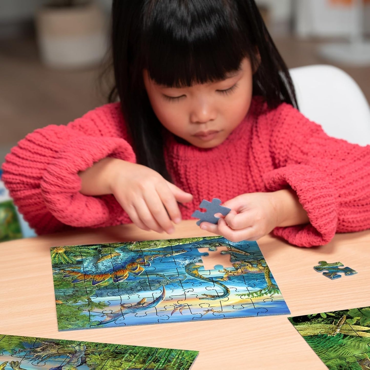 Puzzle dla dzieci Ravensburger - 09317 Fascynacja dinozaurów - 3x49 elementów Puzzle dla dzieci od 5 lat Puzzle Naty Shop