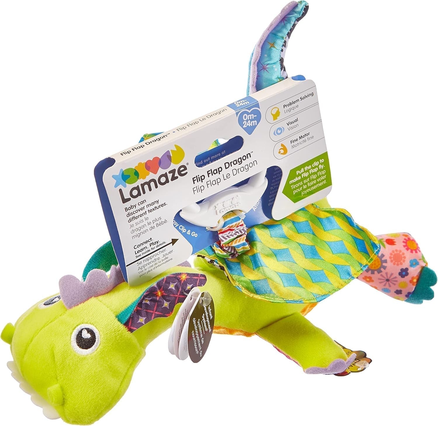 Lamaze Kids Toy Captain Squid, Octopus Pirate Clip & Go, wysokiej jakości zabawka dla małych dzieci i Diego Kids Toy, Flying Dragon Clip & Go, wysokiej jakości zabawka dla małych dzieci Bebe Naty Shop Toys