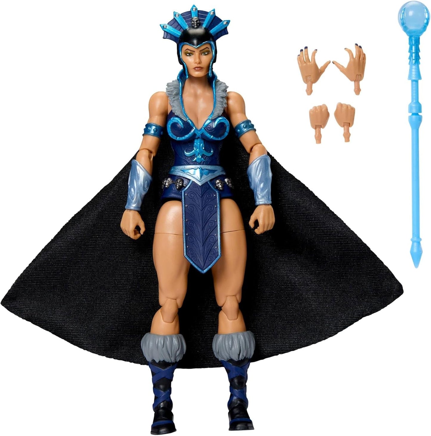 Figurka Władcy Wszechświata Masterverse Ok. 18 cm wzrostu, nowa Eternia Evil-Lyn, nikczemność zabawek MOTU, czarodziejka, 30 punktów ruchu, różdżka z kryształowej kuli, figurki JBP77 sklep Naty domyślny tytuł