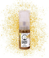 Jadalny brokatowy spray spożywczy NOWOŚĆ SILVER SHIMMERING 5G pompka z proszkiem metalicznym do szybkiego i efektownego dekorowania ciast, kremów, galaretek, pralin, dekoracji czekoladowych i cukrowych