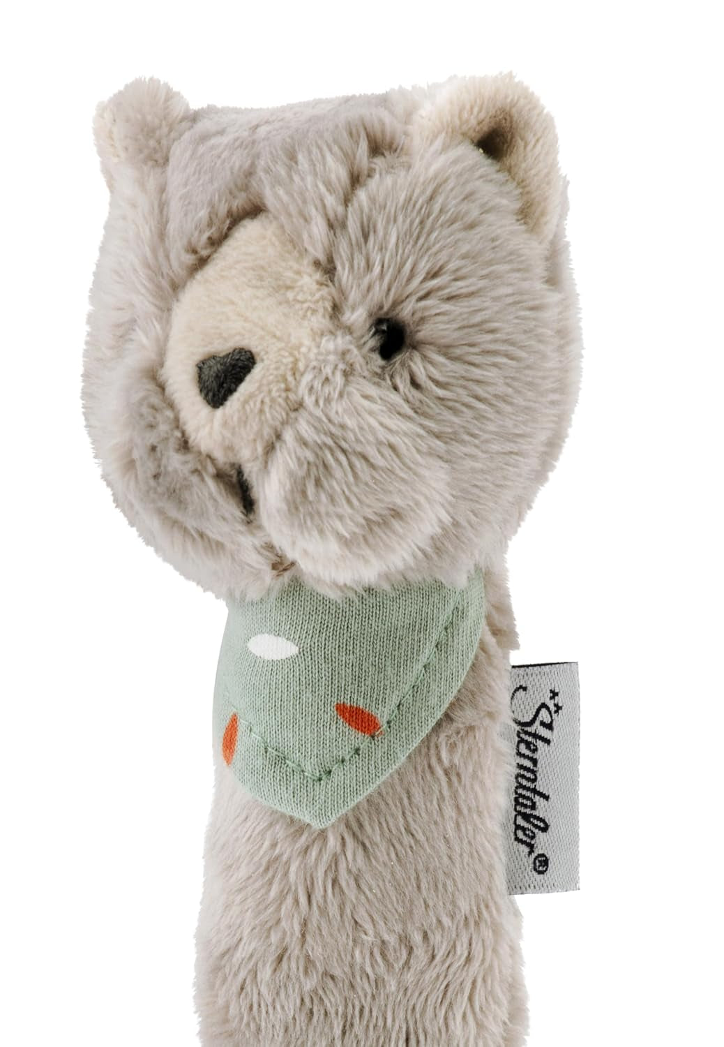 Sterntaler Piszczałka dla kota Lilly - Zabawka z miękkiego polaru - Zabawka do chwytania dla niemowląt - Pierwsze próby chwytania i zabawy, szara Bebe Toys Naty Shop