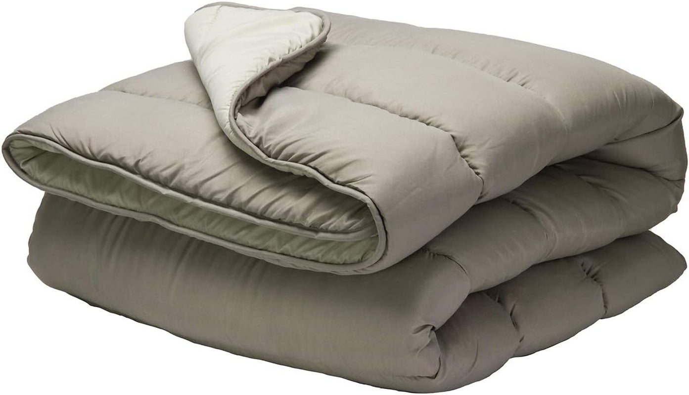 Pikolin Home - Dwustronna kołdra 300 G - Dwukolorowe wypełnienie nordyckie - Do łóżka 90 - wygodna, ciepła, oddychająca, zielona, 150 X 220 cm Kołdry i kołdry Naty Shop Mole Pillow 90 - 150X220Cm
