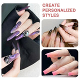 Qufiiry 200 Stück Nail Art Schwämme Mit Metallgreifer, Nagelkunst Schwammpinsel, Maniküre Zubehör Für Nägel, Um Eine Varavländ Von Gradient Nail Art Wzory do tworzenia (biały)
