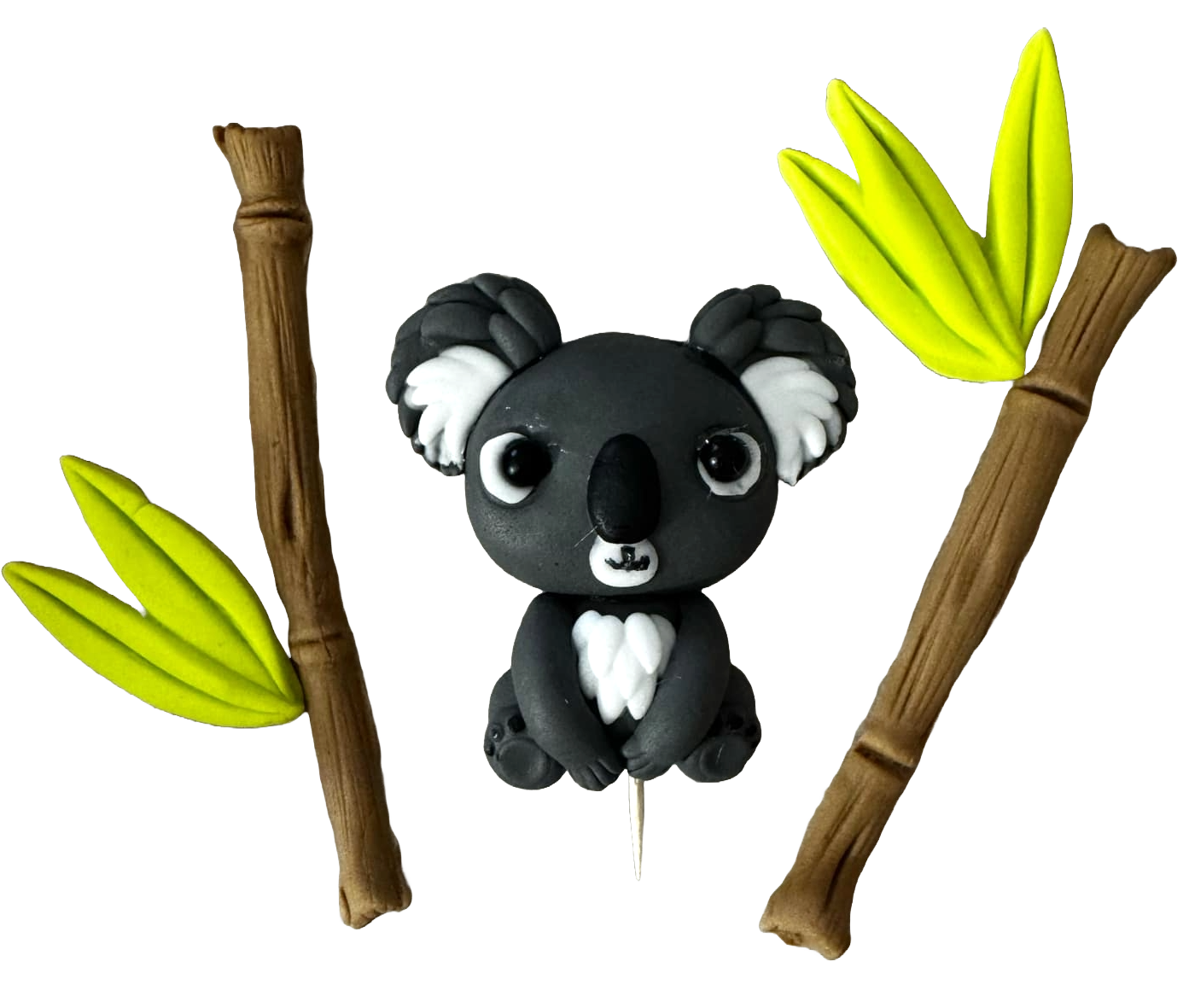 Zestaw 5 dekoracji z jadalnej pasty cukrowej, Ozdoby z pasty cukrowej Koala Chick Nati Shop