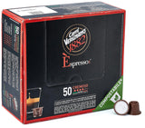 Caffè Vergnano 1882 - Èspresso Kompostierbare Kaffeekapseln, Kompatybilny z Nespresso, Cremoso (kremowy) - Packung Enthält 50 Kapseln