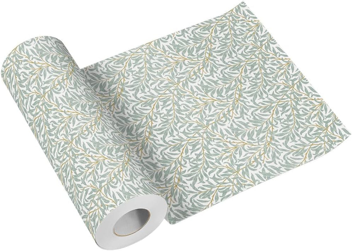 PAW - Bieżnik Airlaid (40 cm X 24 M) I Dekoracje stołu na komunię, bierzmowanie, ślub, rocznicę, przyjęcie w ogrodzie, chrzciny I Dekoracje stołu Elegancka wstążka na stół - Gałązka wierzby I Gałązka wierzby