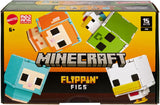 Zestaw 2 zestawów Mattel Minecraft Flippin' Figs, owiec i kurczaków, z figurkami 2 w 1, dużymi głowami i pikselami. Figurki HXK17 Naty Shop