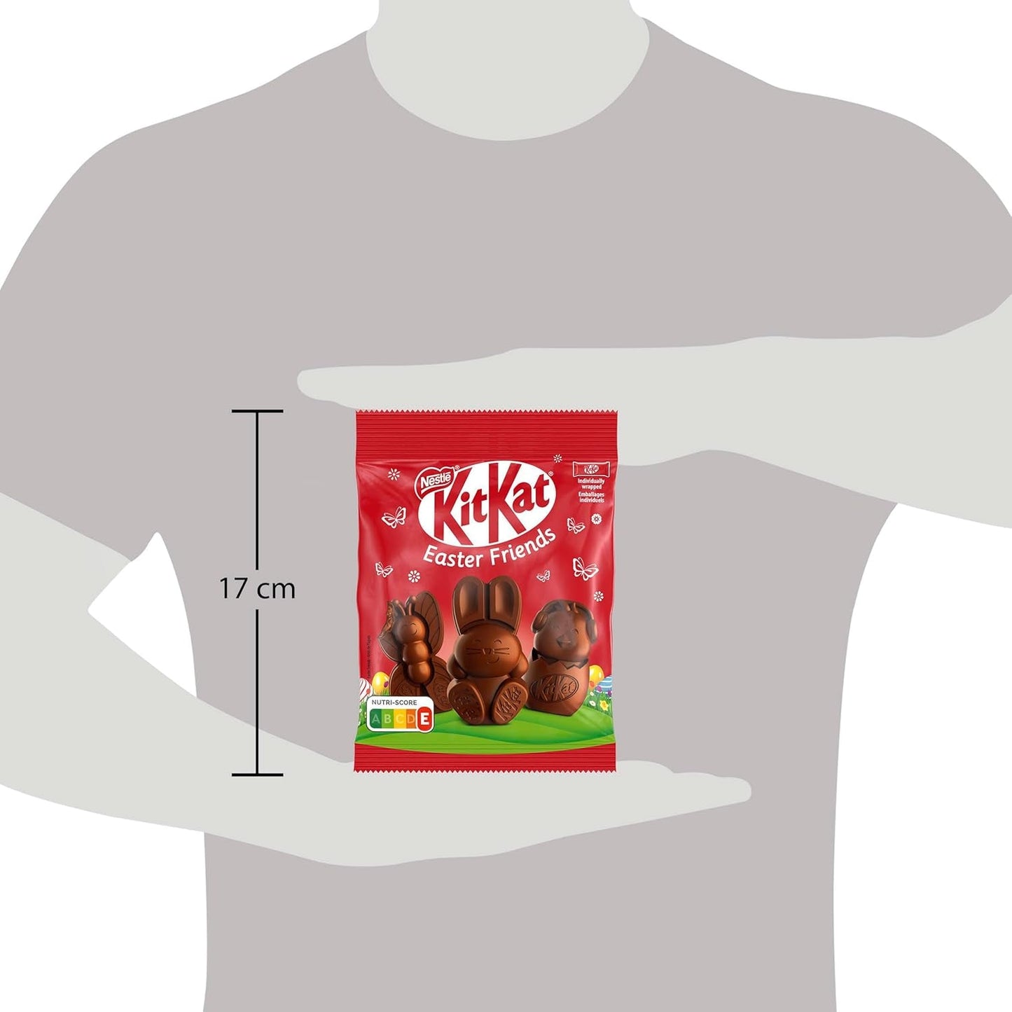 NESTLÉ Easter Friends, minifigurki wielkanocne z mlecznej czekolady z chrupiącymi kawałkami, 1 opakowanie (1 x 65g)