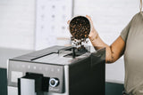 Melitta CI Touch - W pełni automatyczny ekspres do kawy z systemem mlecznym, ekspres ze zintegrowanym młynkiem do kawy i spieniaczem do mleka, m.in. do espresso lub cappuccino, srebrny