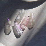 JMEOWIO 3D Nagelsticker Aurora Muschel Seestern Nail Art Naklejka Selbstklebend Nagelaufkleber 5D Stereoskopisch Ozean Thema Dekoration Nageldesign Zubehör 1 Blatt
