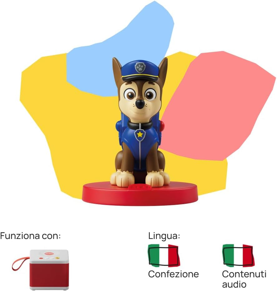 Figurka dźwiękowa - Zespół Psi Patrol Szczeniąt: Chase - opowieści dźwiękowe i bajki, chłopcy i dziewczęta 2-4 lata, wersja włoska Baby Toys Naty Shop