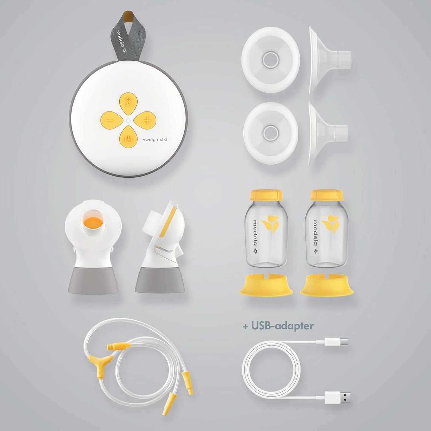 Ręczny laktator Medela Harmony — kompaktowa szwajcarska konstrukcja z osłonami Personalfit Flex i technologią Medela 2-Phase Expression Akcesoria Żywność i karmienie piersią Sklep Bebe Naty