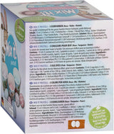 Heitmann Egg Dyes - Mix It Pastel - 3 płynne barwniki do jajek w kolorze różowym, turkusowym i fioletowym, kubek, ryż, szablony i rękawiczki - Łatwe farbowanie jajek