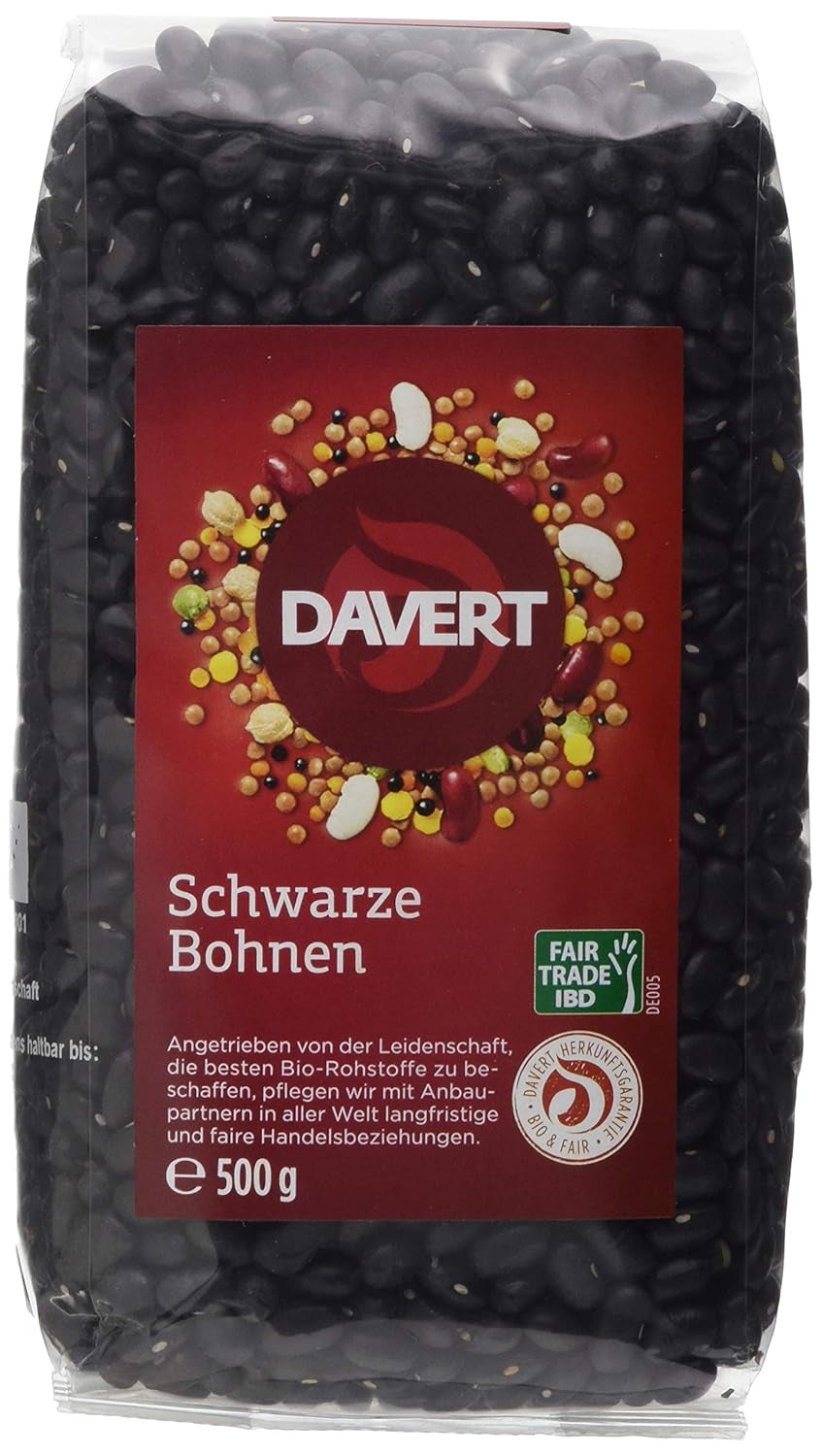Fasola Davert czarna (1 x 500g)