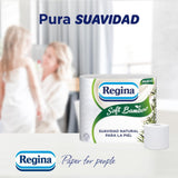 Papier Toaletowy Regina Soft Bamboo, 40 Rolek, 3 Warstwy, 160 Arkuszy, Naturalna Miękkość dla Twojej Skóry, Papier Toaletowy z Włókna Bambusowego, Opakowania Papierowe, Certyfikat Fsc