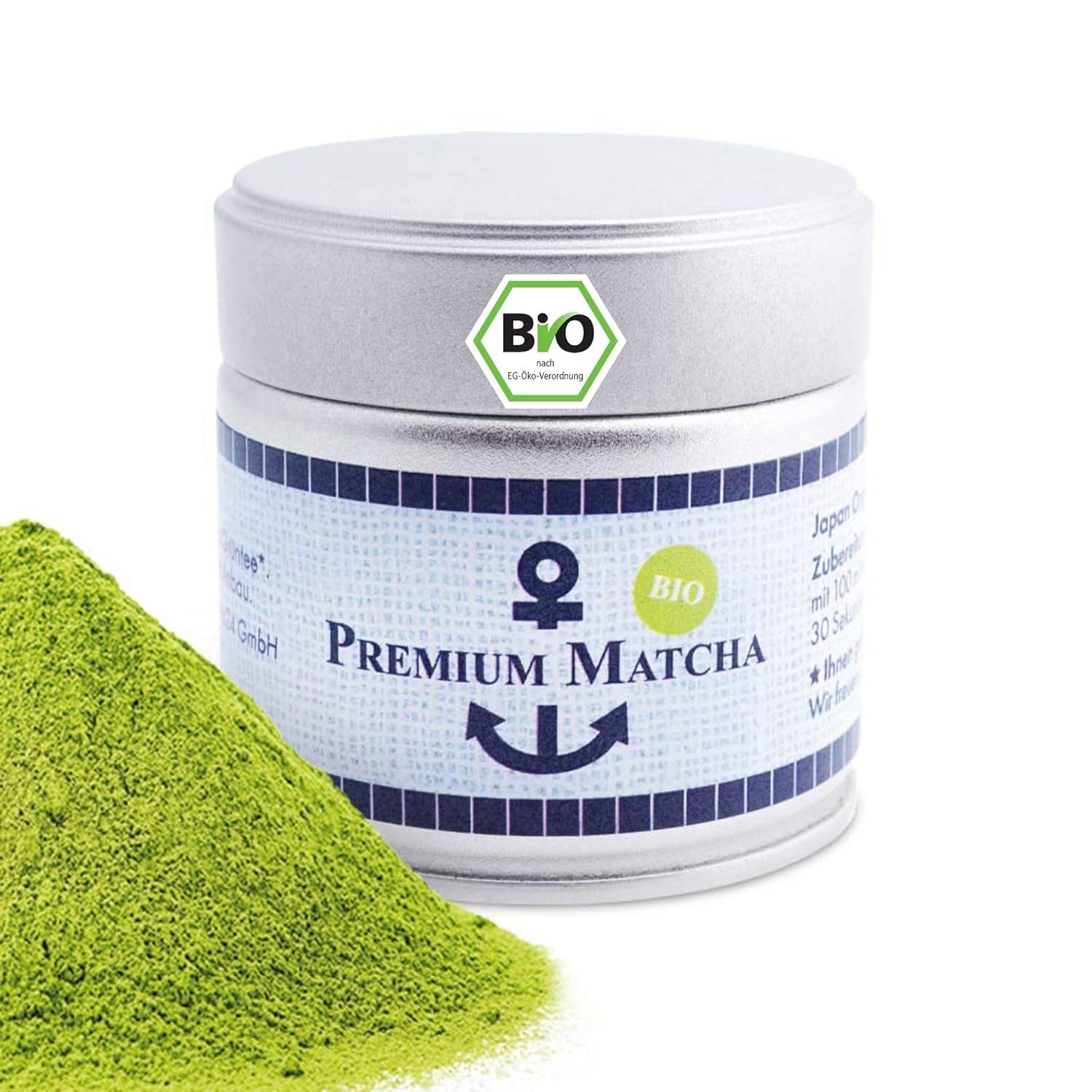 Ekologiczna Matcha najwyższej jakości z Japonii, klasa ceremonialna, bez pestycydów, bardzo drobny proszek w opakowaniu 30 g, intensywny i delikatny smak zielonej herbaty, odpowiednia do latte, smoothie, klasa ceremonialna
