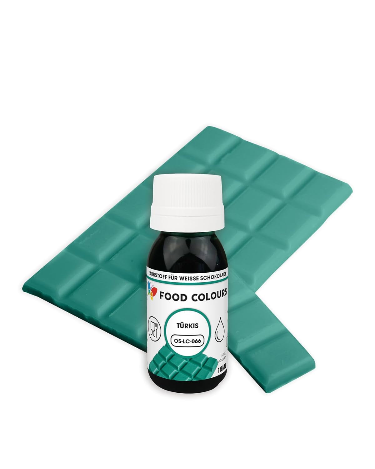 Barwnik spożywczy OS-LC DARK GREEN 18 ml Barwnik spożywczy do białej czekolady, pralin, kremów, tłustych ciast, dekoracji do ciast i tart