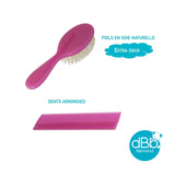 dBb-Remond 315008 Plastikowa szczotka i grzebień Różowy Przezroczysty Dziecięcy - Kąpiel i pielęgnacja skóry Naty Shop