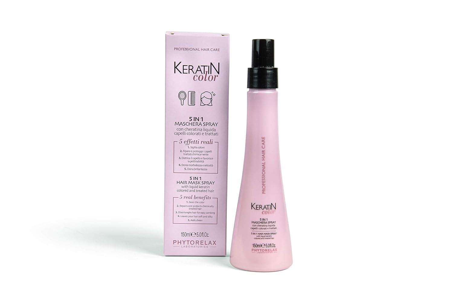 Phytorelax 5w1 Maska do włosów w sprayu - 1 ml - Bez silikonu, Bez parabenów - Nawilżenie - Włosy suche, kręcone Naty Shop Maska do włosów Domyślny tytuł
